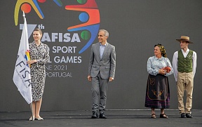 Cerimónia da entrega da bandeira dos Jogos TAFISA Cerimónia da entrega da bandeira dos Jogos TAFISA
