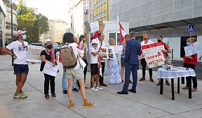 Comentário relativo à manifestação bielorrussa junto da Embaixada da Rússia Comentário relativo à manifestação bielorrussa junto da Embaixada da Rússia